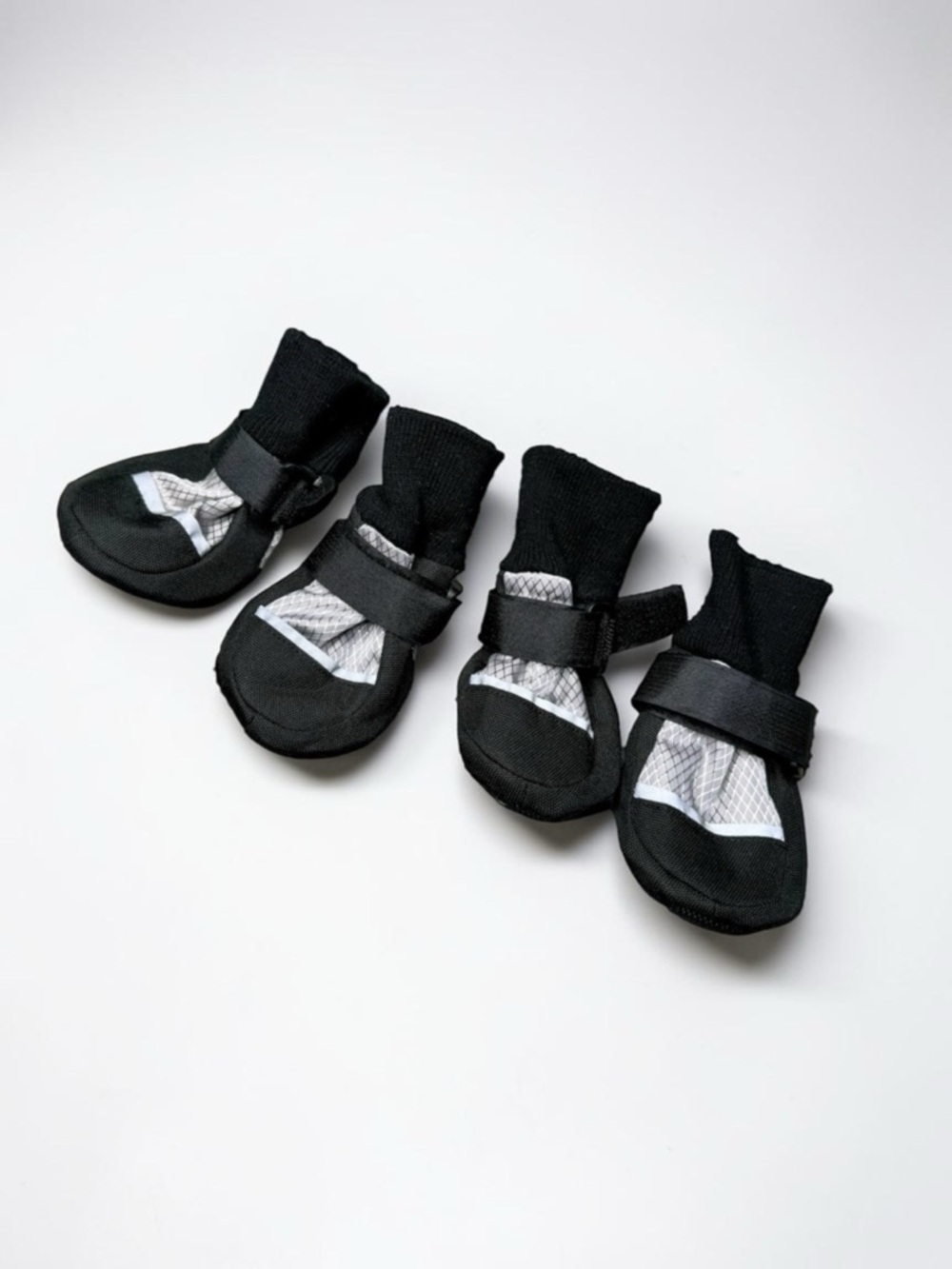 Dog Boots Shoes Rain Shoes Waterproof Reflective Black Small